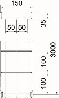 OBO GRM 35 150 G Gitterrinne GRM 