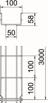 OBO GRM 55 100 G Gitterrinne GRM 