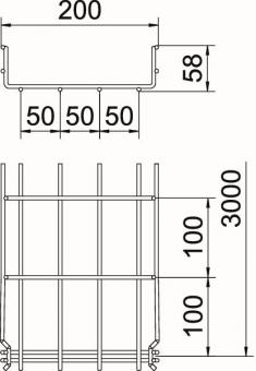 OBO GRM 55 200 4.8 G Gitterrinne GRM 