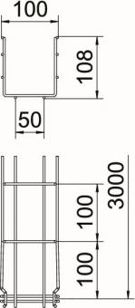 OBO GRM 105 100 A2 Gitterrinne GRM 