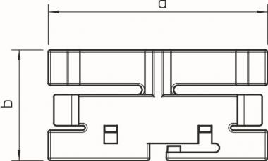 OBO 2370 60 Oberteilklammer 60mm PVC 