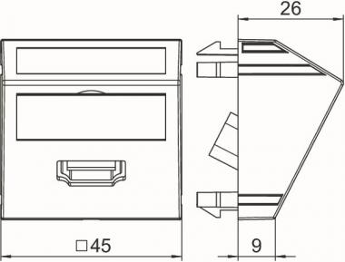 OBO MTS-HD F SWGR1 Multimediaträger HDMI 