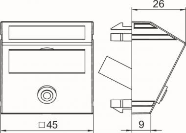 OBO MTS-MK L RW1 Multimediaträger 