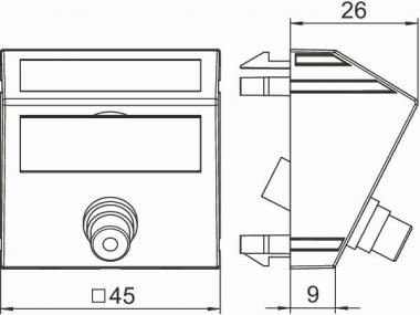OBO MTS-R F RW1 Multimediaträger 