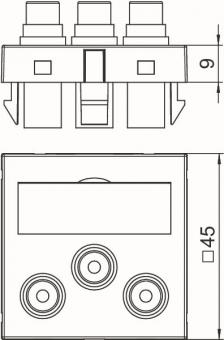 OBO MTG-12R F RW1 Multimediaträger Audio 