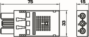 OBO BT-F GST18i3p SW Buchsenteil 3-polig 