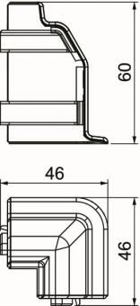 OBO SLL AE2050 rws Außeneck SL-L 20x50 