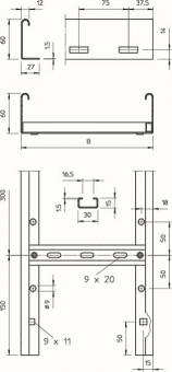 OBO LG 620 VS 3 FS Kabelleiter gelocht m 