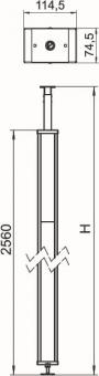 OBO ISS70110STKRW Instssäule Boden/Decke 