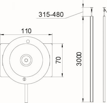 OBO ISS70110EL Installationssäule 
