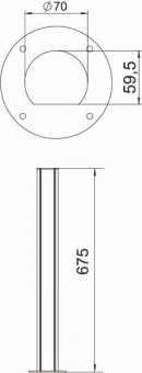 OBO ISSRHSM45EL Installationssäule Boden 