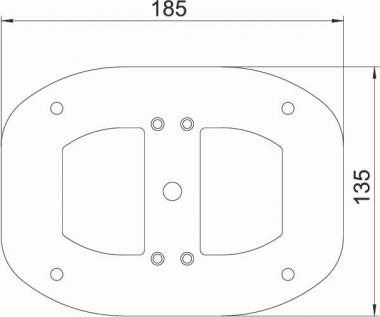 OBO ISSBPDM45RW Bodenplatte f.ISSDM45 