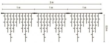 S&H LED-IceLite 174 3x0,9m 230V    58730 