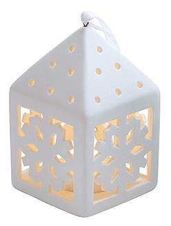 S&H LED-Deko Laterne Schneeflocke  59595 