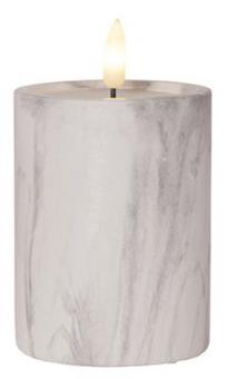 S&H LED-Kerze Marmoroptik          88217 