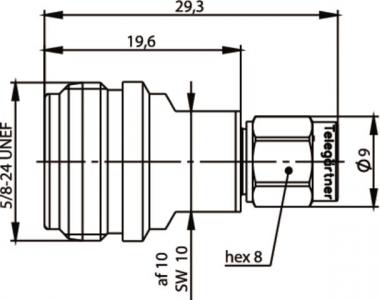 TEGA Messadapter N-SMA       J01027T0016 