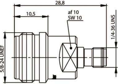 TEGA Adapter N-SMA 50Ohm TA    100024202 