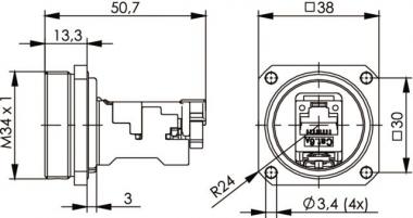 TEGA TOC Flanschset IP68     J60020A0000 