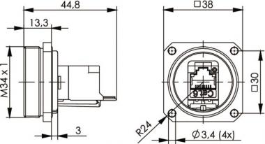 TG TOC Flanschset IP68 AMJ   J60020A0002 