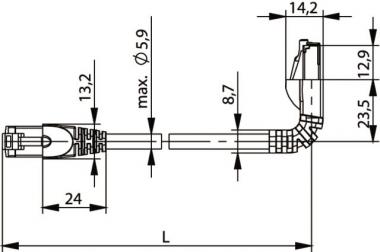 TEGA Patchkabel S/FTP Cat.6a L00001A0199 