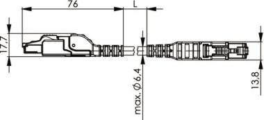 TEGA STX RJ45-RJ45 CC        L80402A0000 