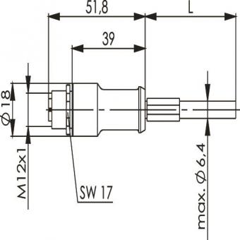 TEGA STX M12x1 VL X-kod.       100017432 