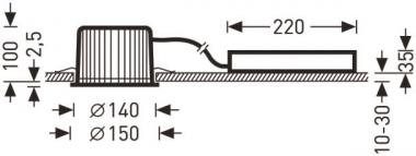 Trilux InperlaLP C05 HR19 1800-830 ET 01 
