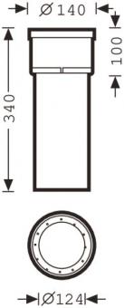 Trilux Bodeneinbautopf aus      08511 ET 