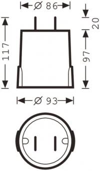 Trilux 08501ET Bodeneinbautopf  08501 ET 