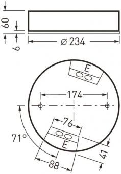 TRIL Anbauleuchte, CDP           6457340 