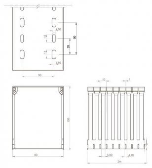 Unex Verdrahtungskanal RAL7035 100.80.88 
