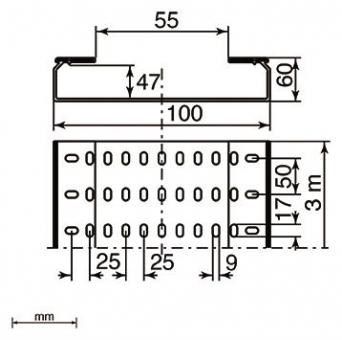 Unex Kabelrinne gelocht halogen 66100-48 