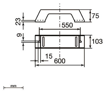 Unex isol. Längsträger 600mm    66605-48 