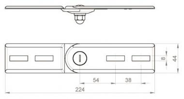 Unex Vertikales Gelenkstück     66813-48 