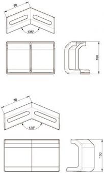 Unex Winkelverbinder horizontal 66851-48 