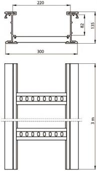 Unex isolierende Kabelleiter    67320-04 