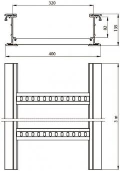 Unex isolierende Kabelleiter    67420-04 