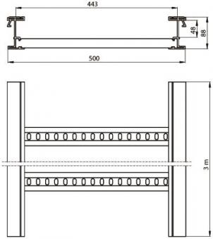 Unex isolierende Kabelleiter    67500-04 