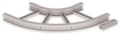 Unex Flachbogen 90  lichtgrau   67506-04 