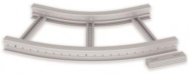 Unex Flachbogen 45  lichtgrau   67517-04 