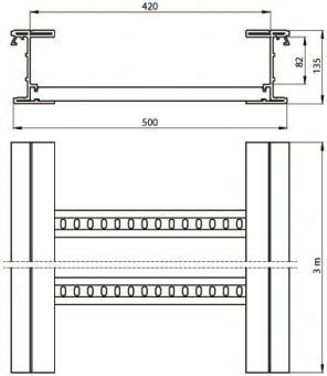 Unex isolierende Kabelleiter    67520-04 