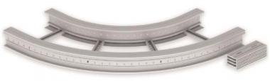 Unex Flachbogen 90  lichtgrau   67527-04 