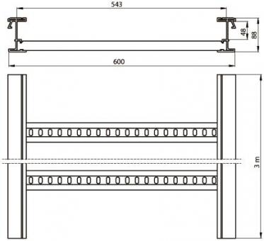 Unex isolierende Kabelleiter    67600-04 