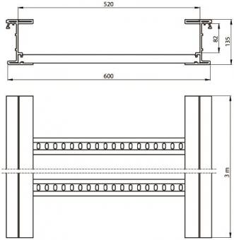 Unex isolierende Kabelleiter    67620-04 