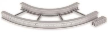 Unex Flachbogen 90  lichtgrau   67627-04 