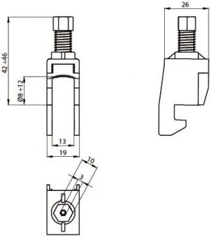 Unex Kabelschelle achatgrau     67701-48 
