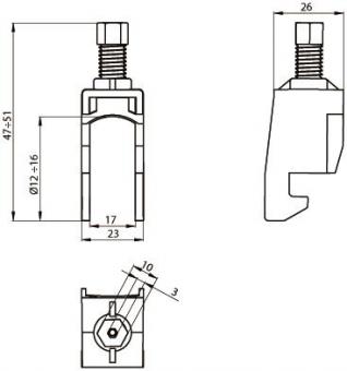 Unex Kabelschelle achatgrau     67711-48 