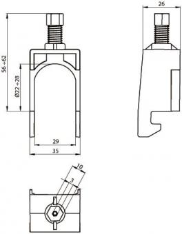 Unex Kabelschelle achatgrau     67731-48 