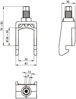 Unex Kabelschelle achatgrau     67741-48 