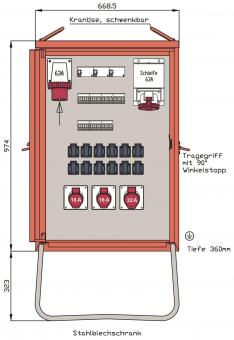 Walther Endverteiler 44kVA     WEV0803R1 